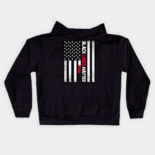 Utah black lives matter Flag American Vintage Kids Hoodie